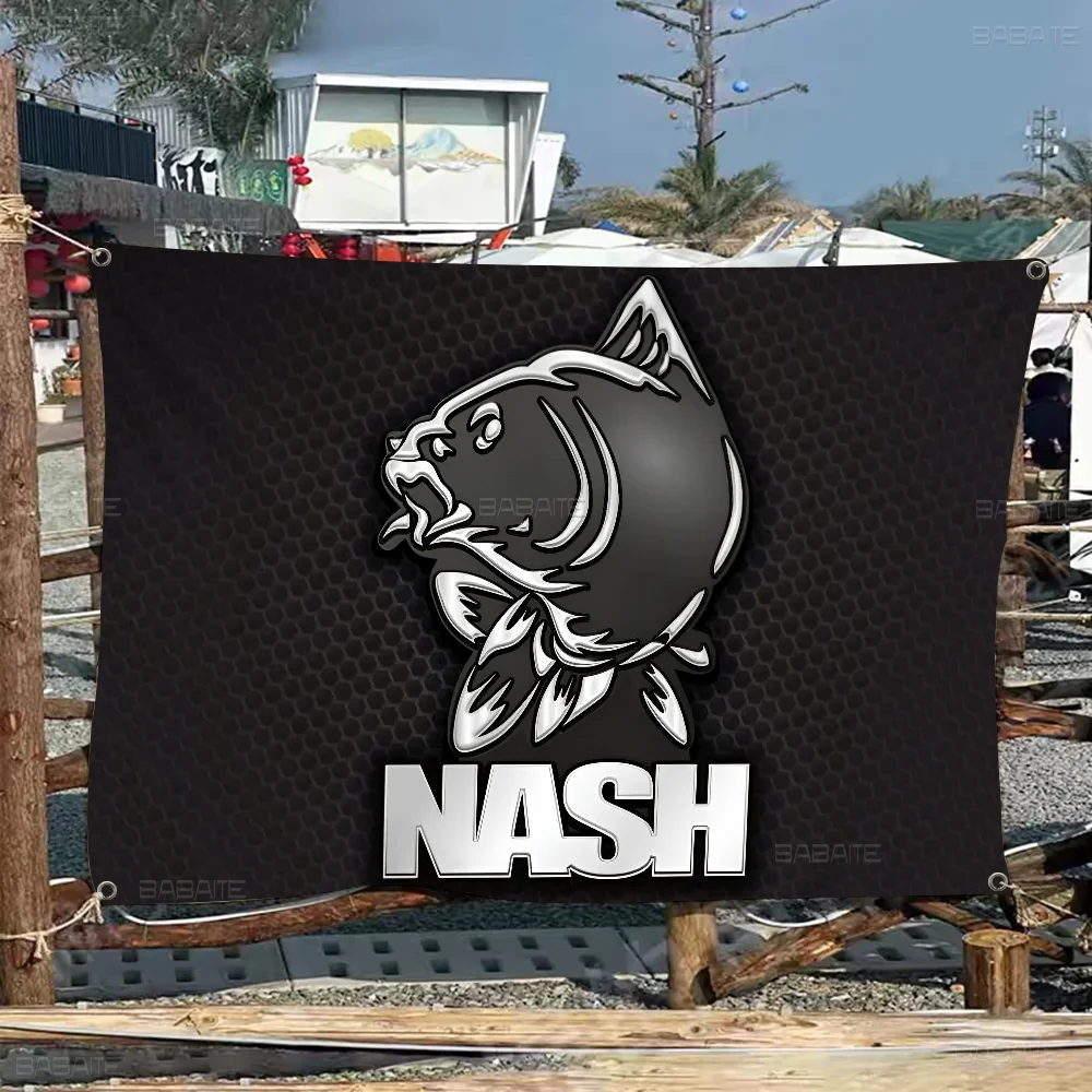 Nash Fishing Logo Flag Banner INS Style Outdoor Party Decoration Atmosphere Flag