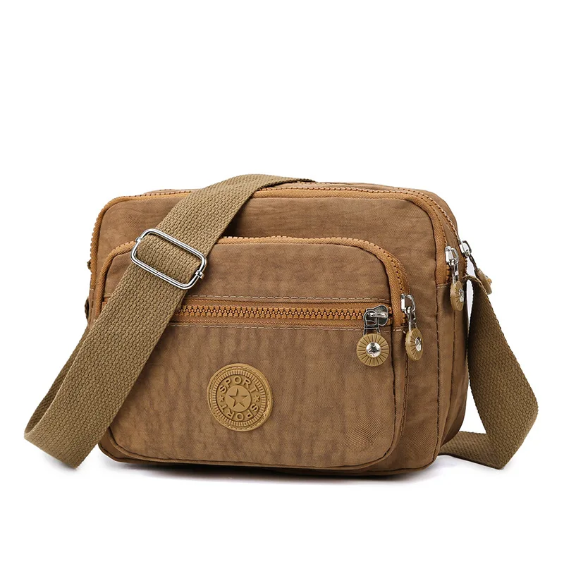 Oxford fabric lightweight single-shoulder women's bag with large capacity, water-resistant, wide shoulder strap, crossbody bag