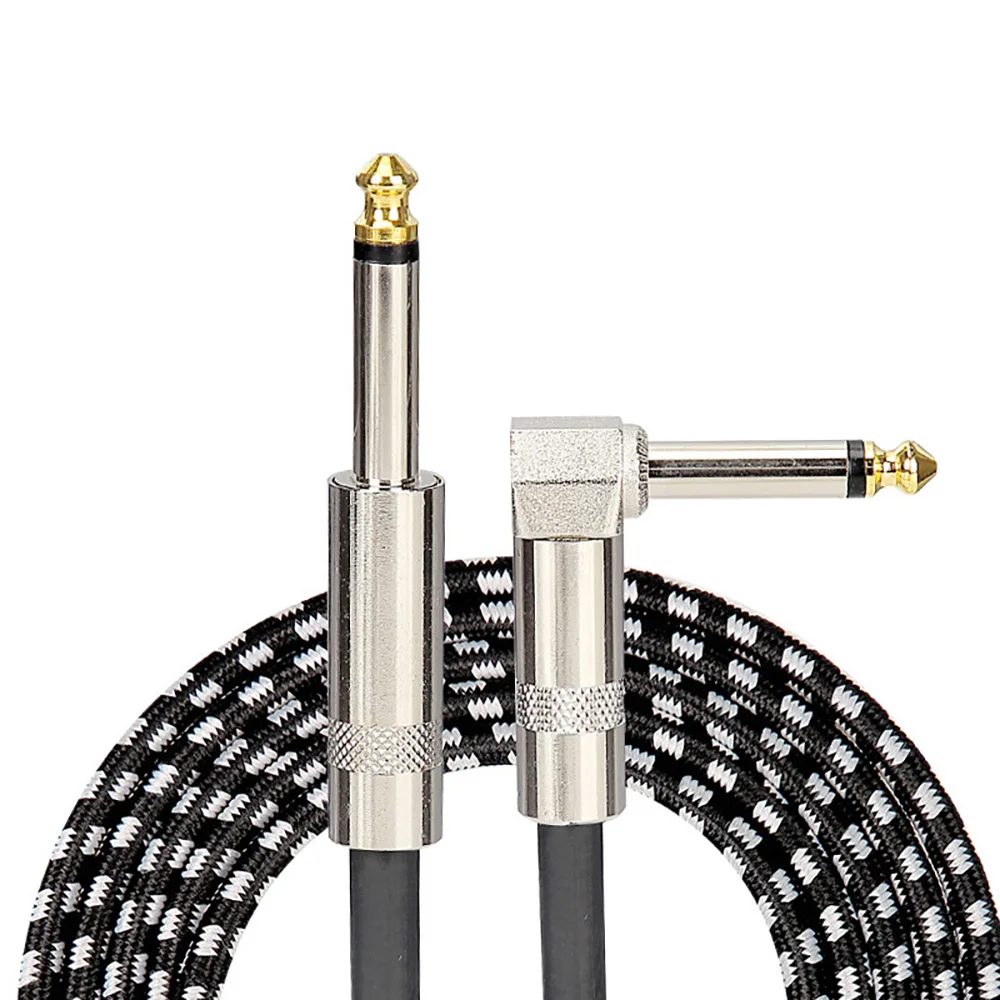 6,35 mm Audiokabel TRS 1/4 Zoll 6,5 mm Audiokabel für E-Gitarre Bass 1,5 m 3 m vergoldetes, abgeschirmtes, geräuscharmes Klinkenkabel – Detail 7