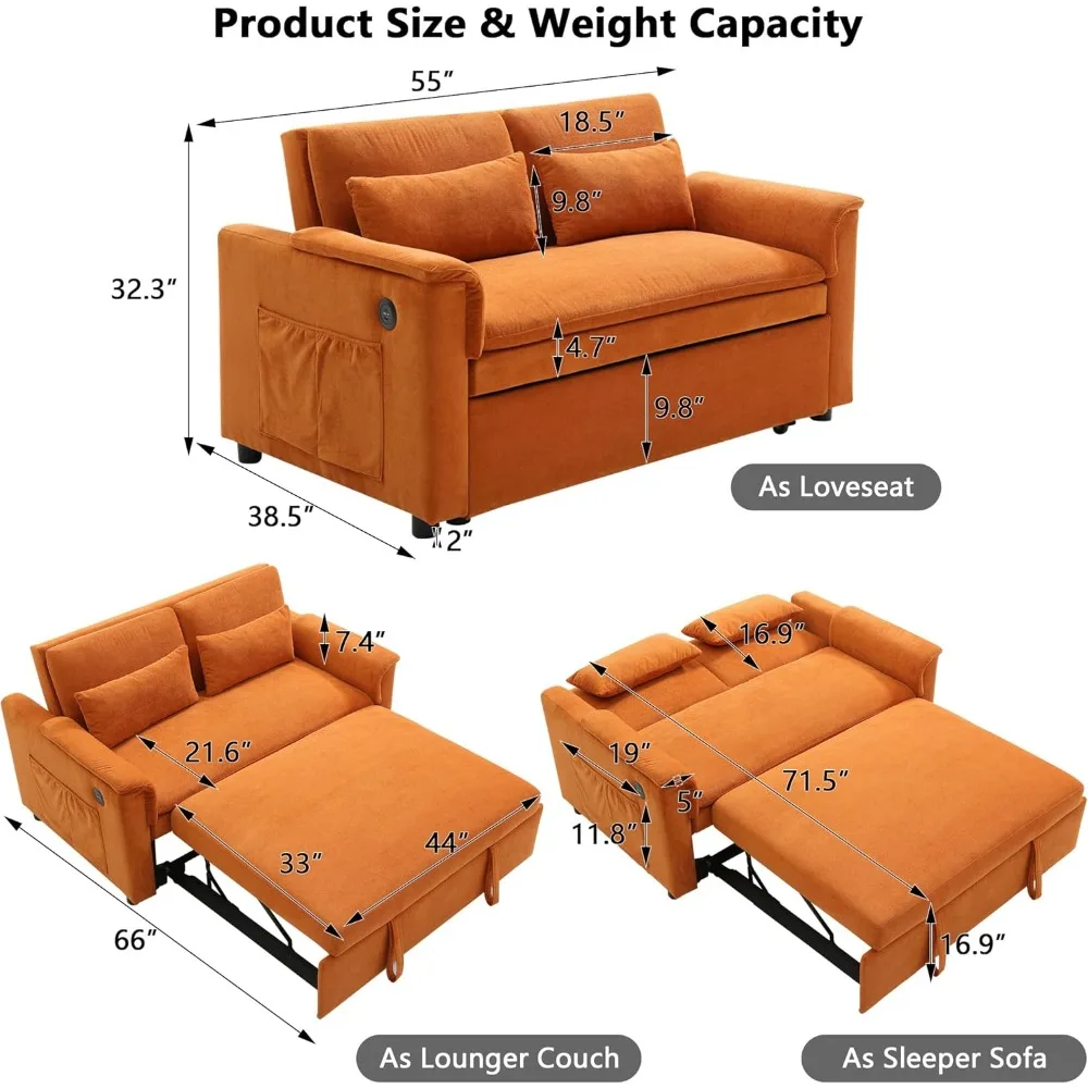 أرائك عصرية بمقعدين، وأريكة مخملية للنوم، وأرائك كرسي مع سرير قابل للسحب، وأرائك قابلة للتحويل بمقعدين لشركة الشركة #2