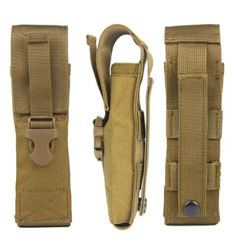 Molle System 1000D Flashlight Molle Pouch Tactical Accessories Airsoft Hunting Tool Pouch Molle Clip Flashlight Bag Equipment