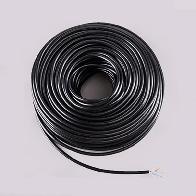 Outdoor RJ45 LAN Network Cable Cat7 Ethernet Cable 10Gbps SFTP Double-Shielded Internet Wire LSZH Supports FTTH Ethernet Cable