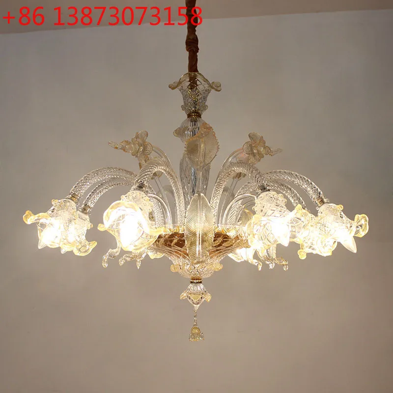 

Европейский свет, роскошная люстра для гостиной, дворцовая вилла, вестибюль отеля, ресторан, свет, художественный стеклянный светильник