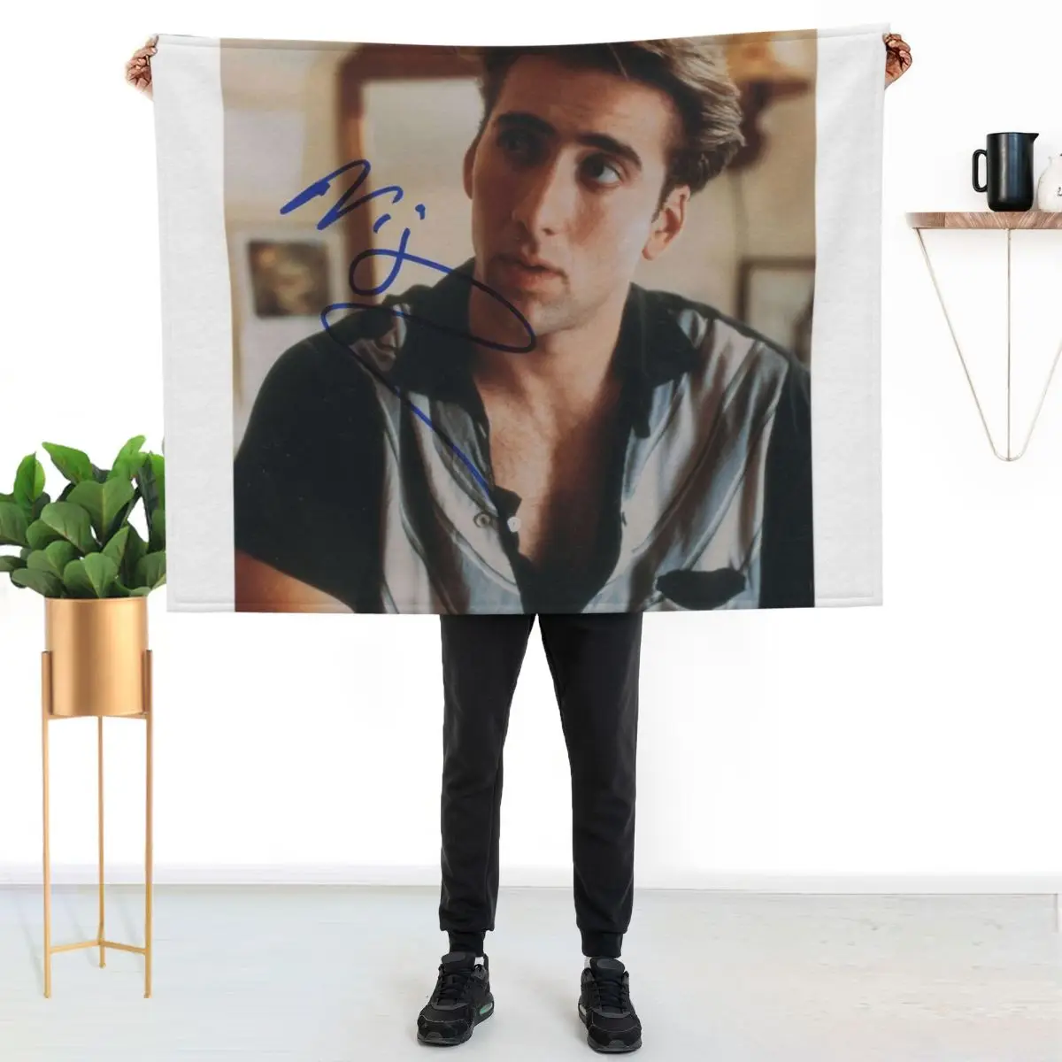 young nicolas nddeleng tembok Throw Blanket Cute Plaid Thermals For Travel sofa bed Sofa Quilt Picnic Luxury Brand Blankets