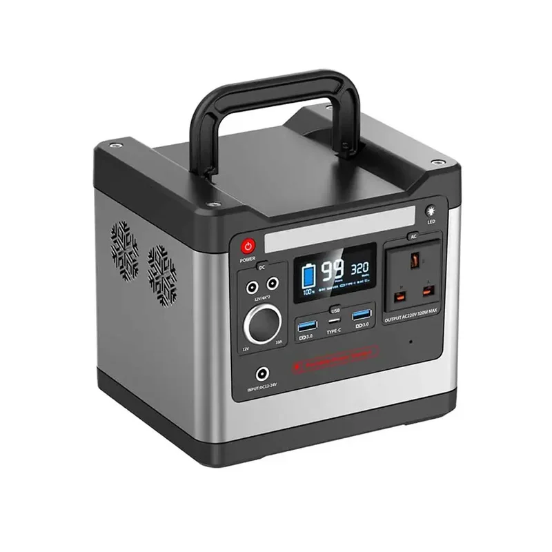 Portable 600W/800W/1000W Solar Generator Power Station with LiFePO4 and LED Lights Emergency Lithium Ion Battery Solar Panels