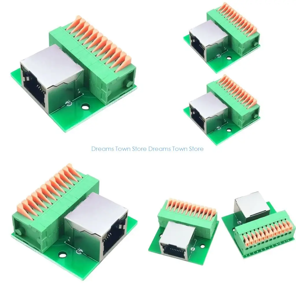 

HX6A Монтаж на DIN-рейку RJ45 Разъемы портов Ethernet Разъемы Светодиодная подсветка Установка без инструментов Промышленные