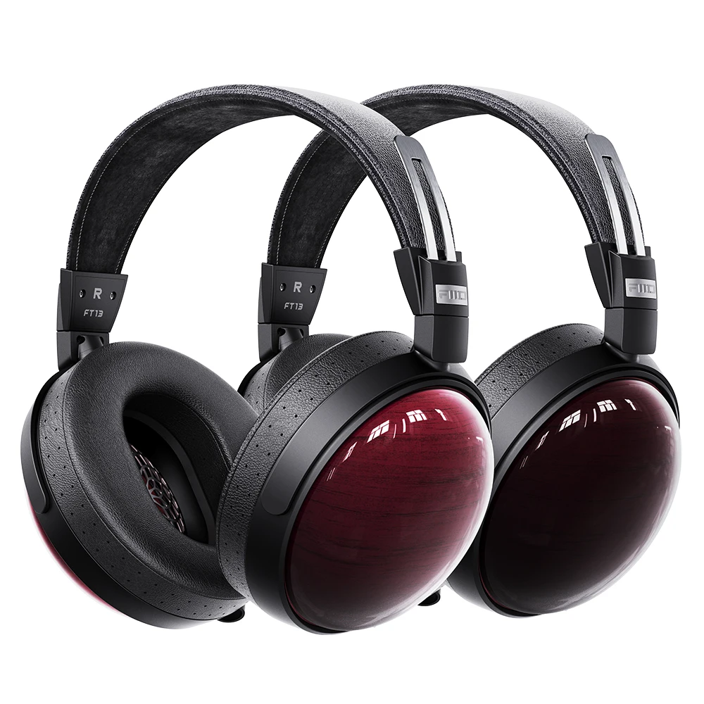 Słuchawki audiophileckie FiiO FT13, zamknięte, z dużym, dynamicznym przetwornikiem 60 mm, z membraną z wełny w kształcie litery W i włókna nano-drewna. — zdjęcie produktu 7