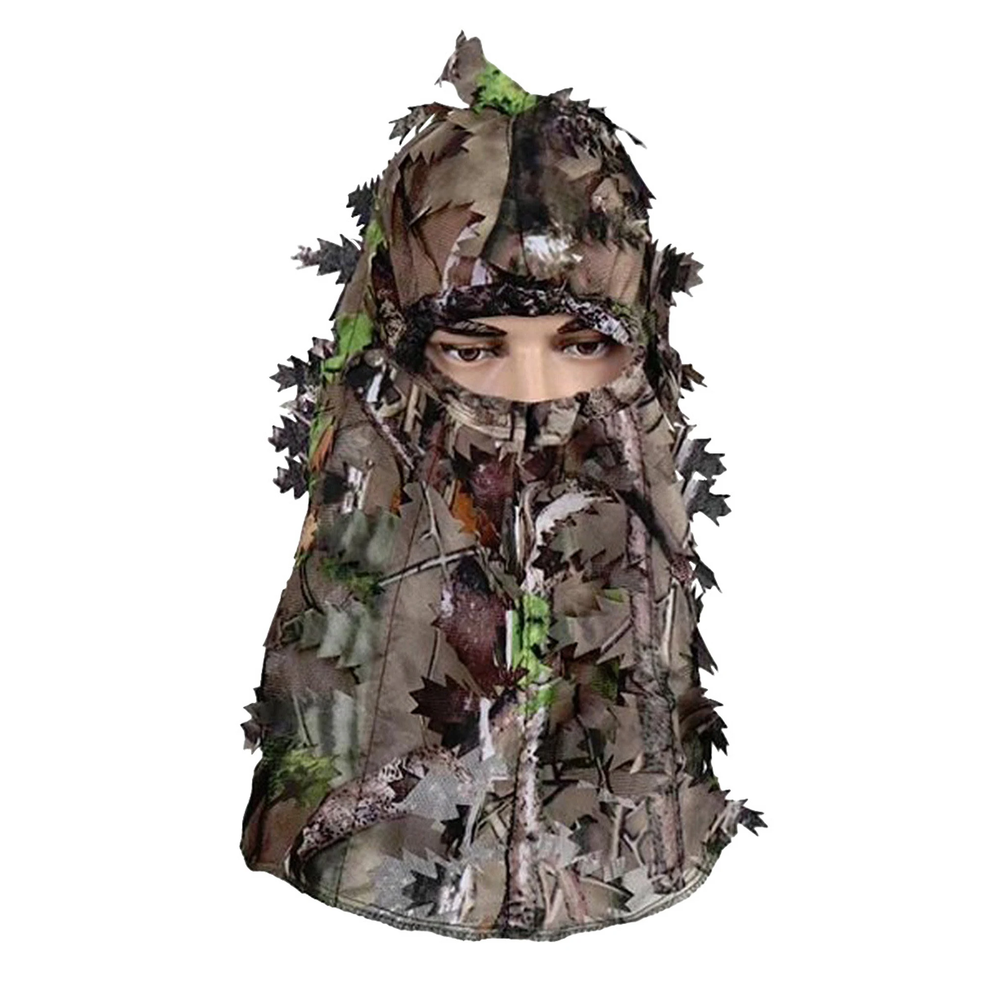 Suit Camouflage Leafy Hat 3D Full Face Mask Headwear Turkey Camo Hunter Hunting Accessories