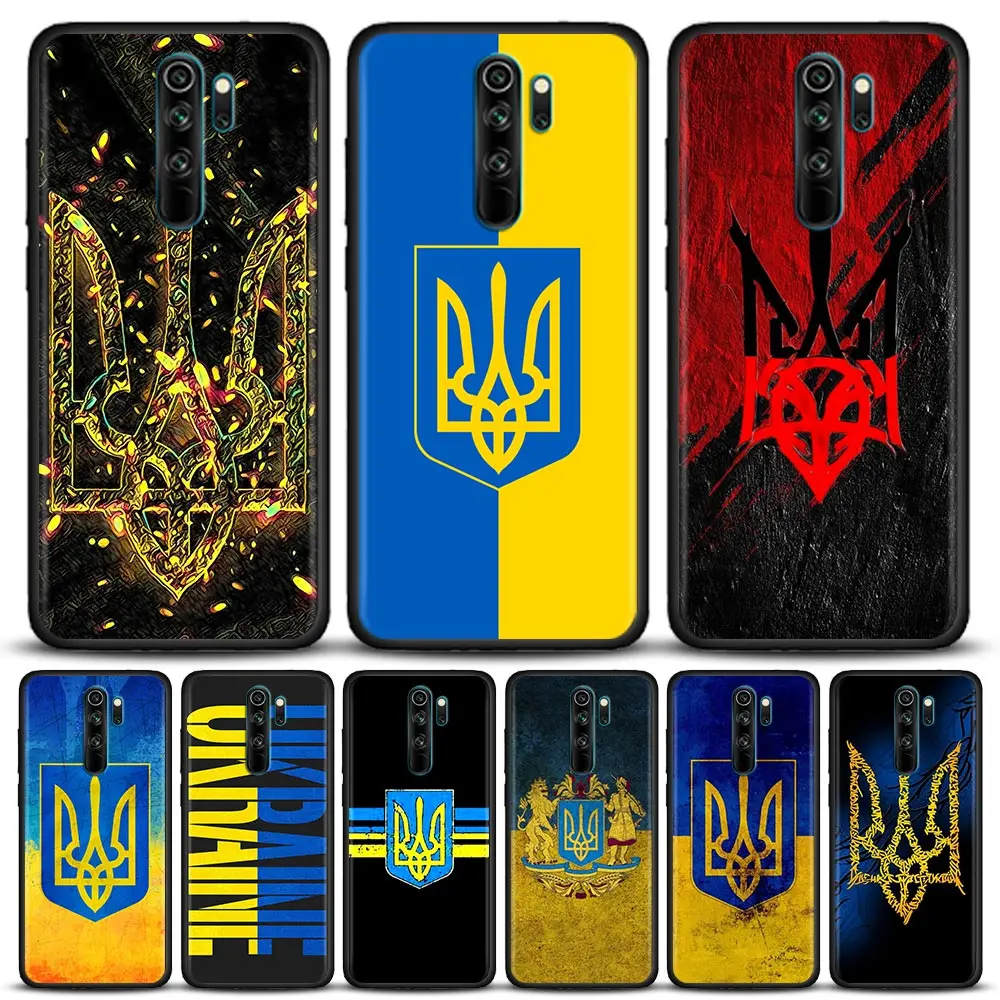 Case Fundas For Redmi Note 9 9S 9T 10 10S 11 11S 11T 8 8T 7 POCO M4 Pro Cases Silicone Cover Ukraine Ukrainian Flag