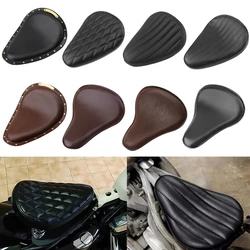 Motorcycle PU Leather Retro Solo Seat Cushion Cover Cowl Pad For Harley For Yamaha For Honda For Suzuki