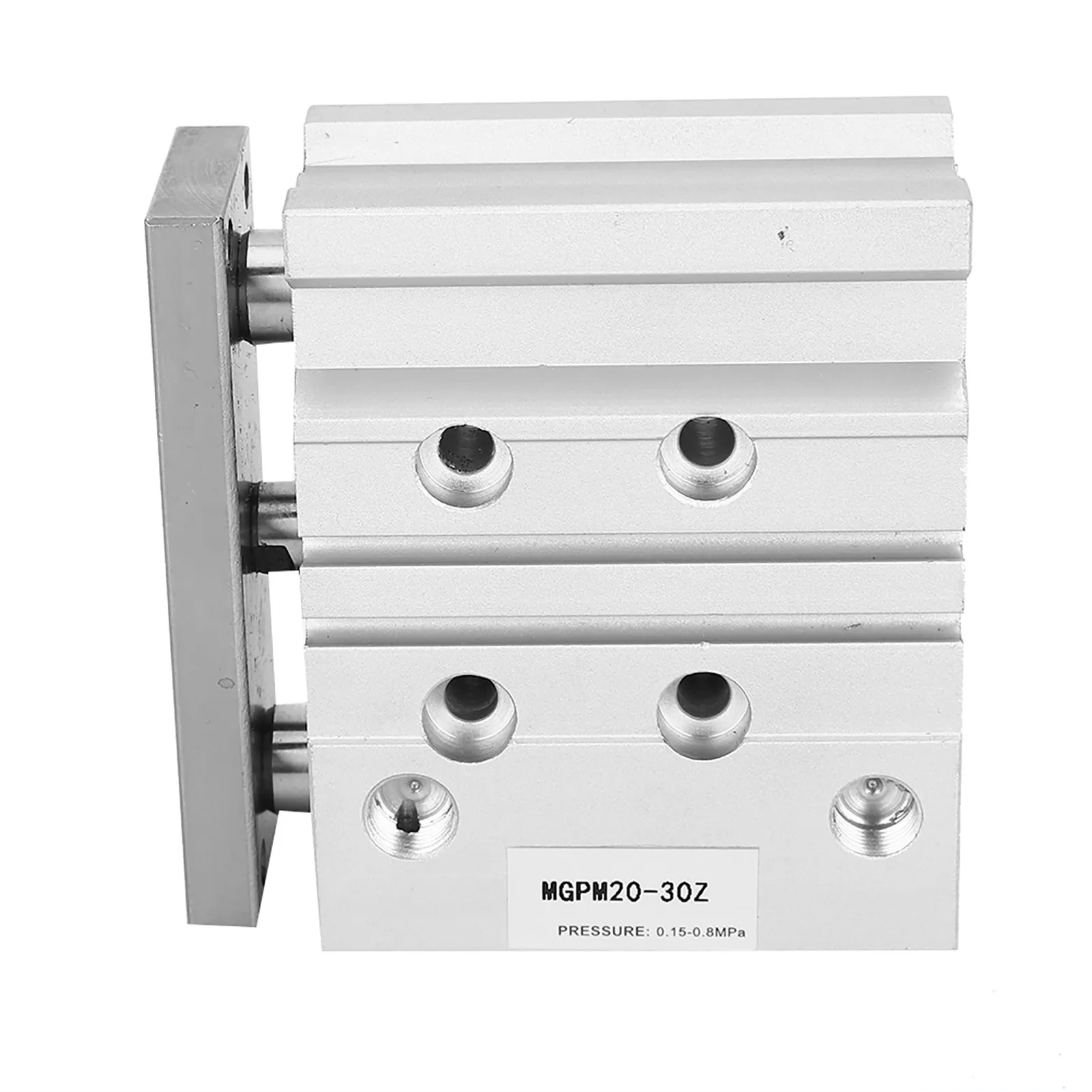MGPM20X30 3 Rod Double Action Air Cylinder Aluminum Alloy Pneumatic Cylinder 20mm Bore