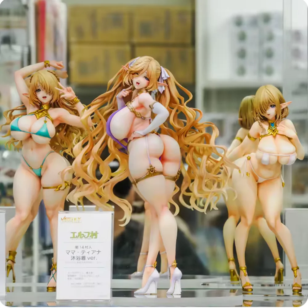 25CM Vertex Elf Village 8t 5rd Kukuru Cecil Mama Tiana traje de baño chica conejito figura PVC Anime modelo acción muñeca adulta juguete para regalo