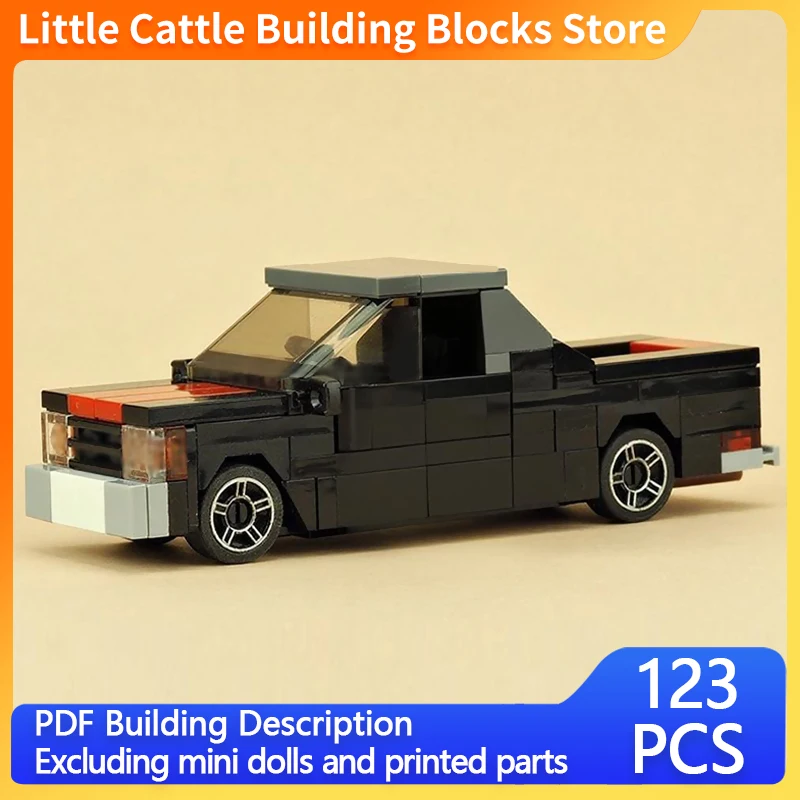 City Car Model MOC Building Bricks Multi-Functional Pickup Truck Modular Technology Children Holiday Gifts Assemble Toys Suit