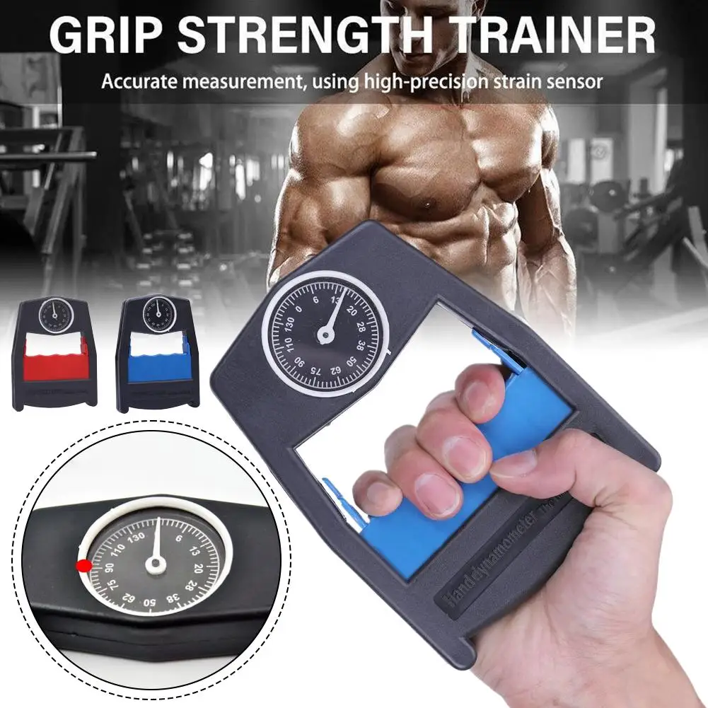 Hand Grip Strength Tester Dynamometer Finger Arm Strengthener Trainer Handheld Grip Power Measurer for Home Gym Fitness Exercise