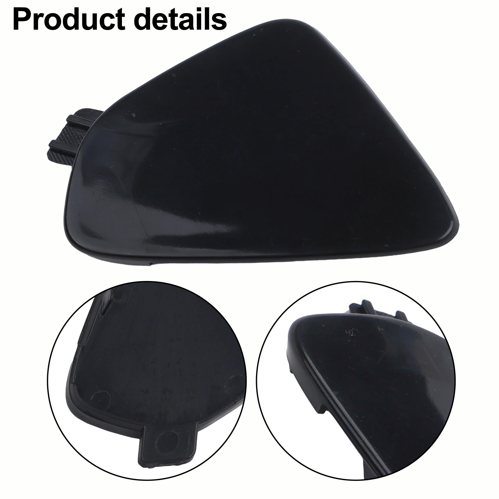 Front Bumper Tow Hook Eye Cover Cap For Volvo For XC60 2014-2017 Black Plastic 31323767 39821562