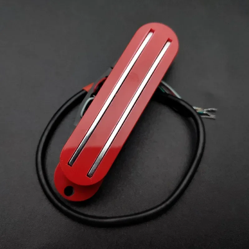 Alnico V-Mini Humbucker de doble hoja, pastilla de doble carril 9K para guitarra eléctrica, repuesto multicolor