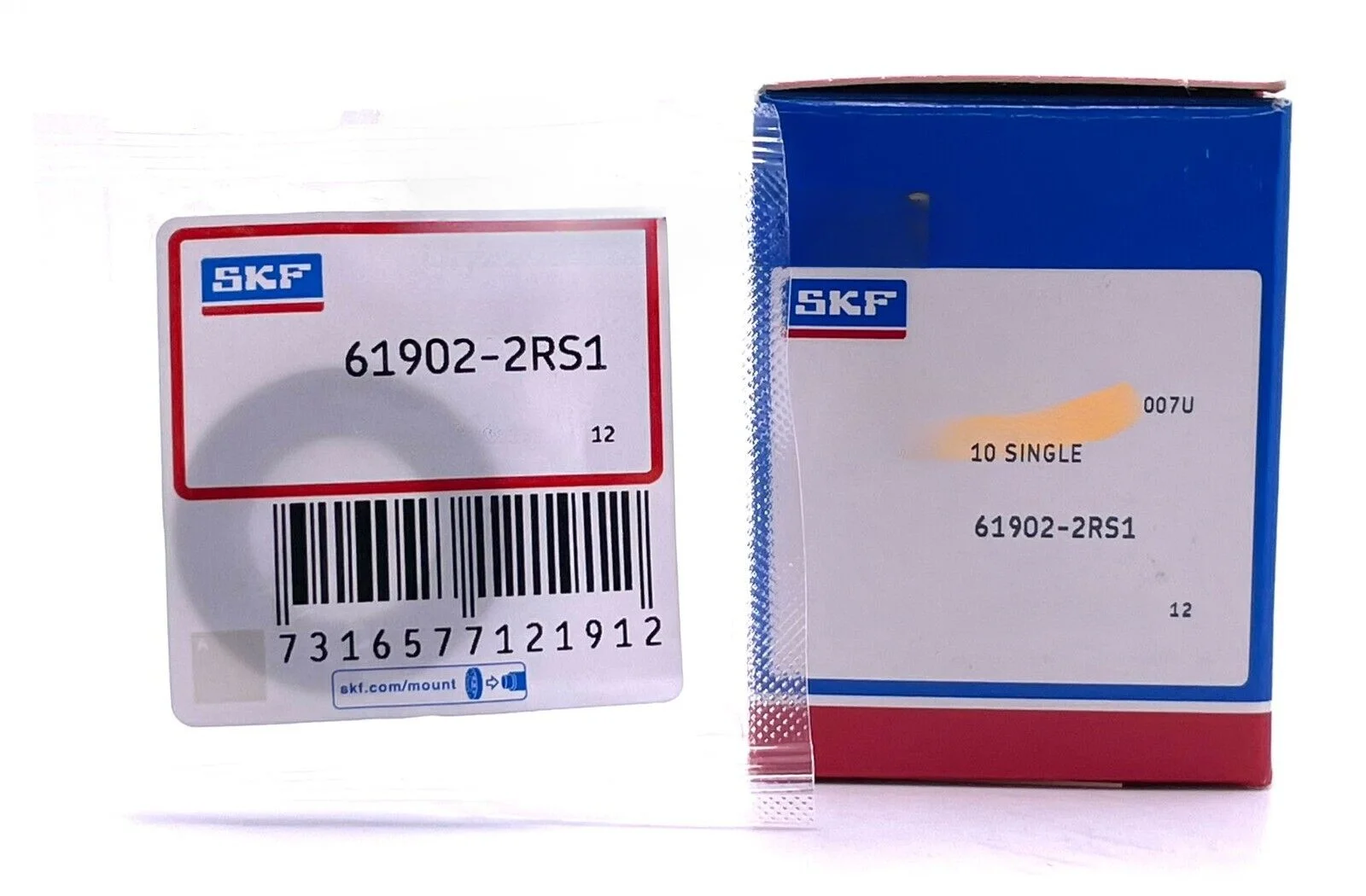 SKF 61902-2RS1 DEEP GROOVE BALL BEARING, RUBBER SEALED 15x28x7(mm)