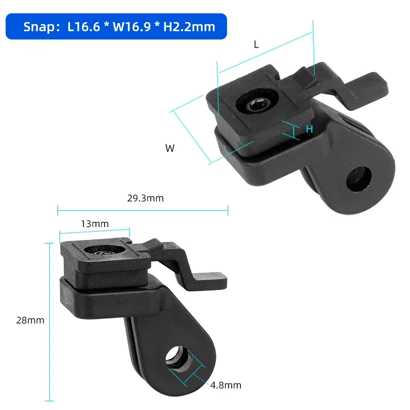 Adaptador para Trek Bontrager Ion Prort compatible con GoPro, adaptador para Faro de bicicleta, soporte para manillar, horquilla, soporte para SILLÍN de casco