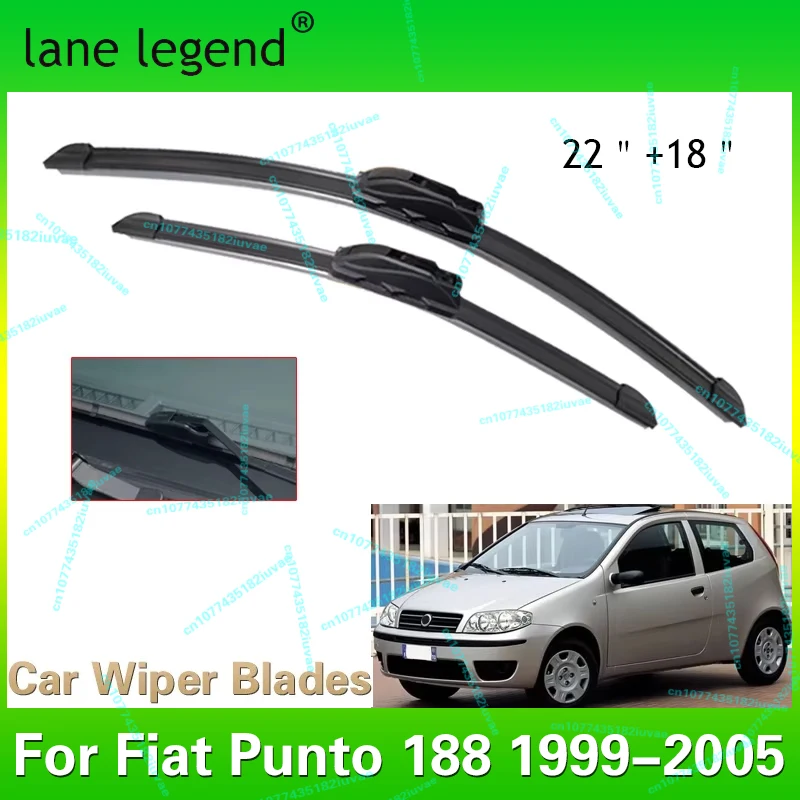 

Lane Legend For Fiat Punto 188 1999-2005 22"+18" Front Wiper Blades Windshield Windscreen Window Cutter Accessories 2004 2003