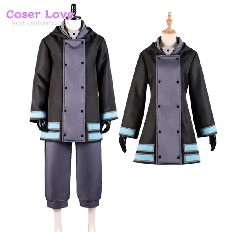 Anime Fire Force Enen No Shouboutai Season 2 Tamaki Kotatsu Shinra Kusakabe Uniform Halloween Christmas Party Cosplay Costume