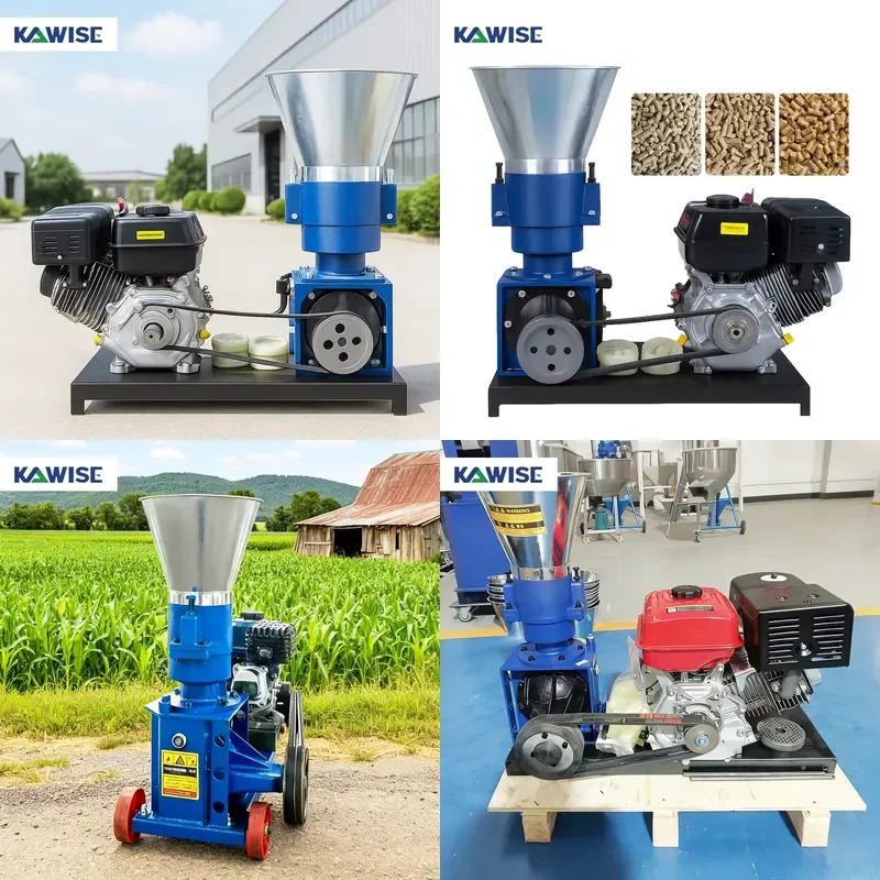 Cattle and Sheep Feed Pellet Machine with Air-cooled Engine, Perfect for Medium-sized Farms.