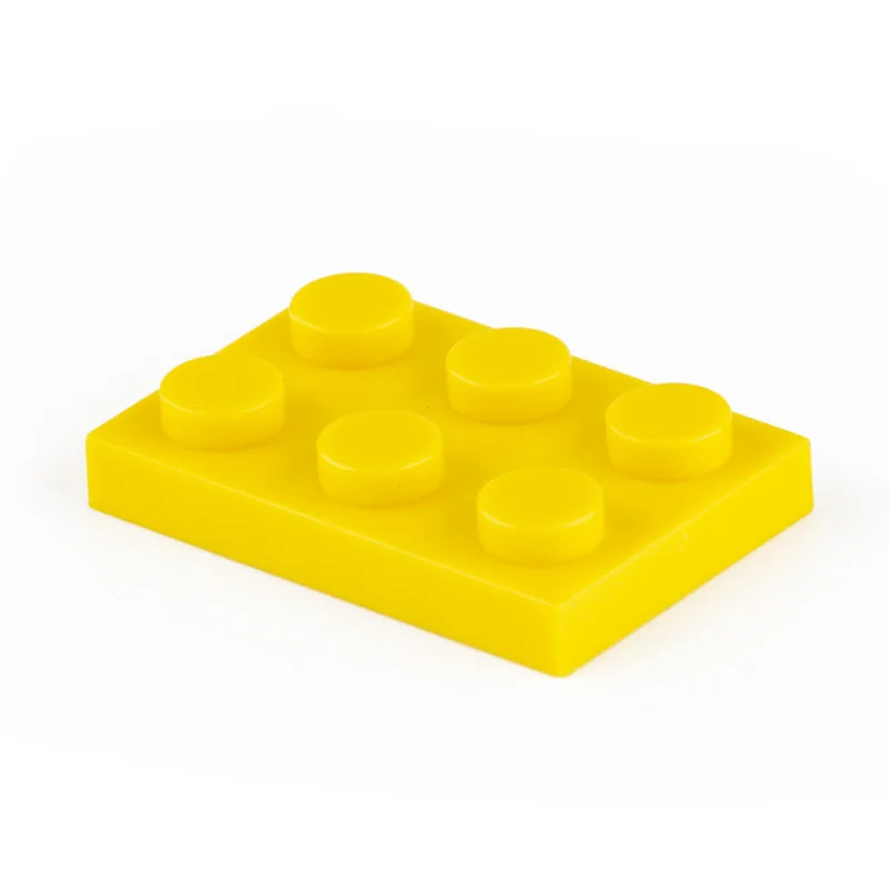 100 Pcs MOC Parts 3021 Plate 2 x 3 Compatible Bricks DIY Assmble Building Blocks Particle Kid Brain Toy Gift