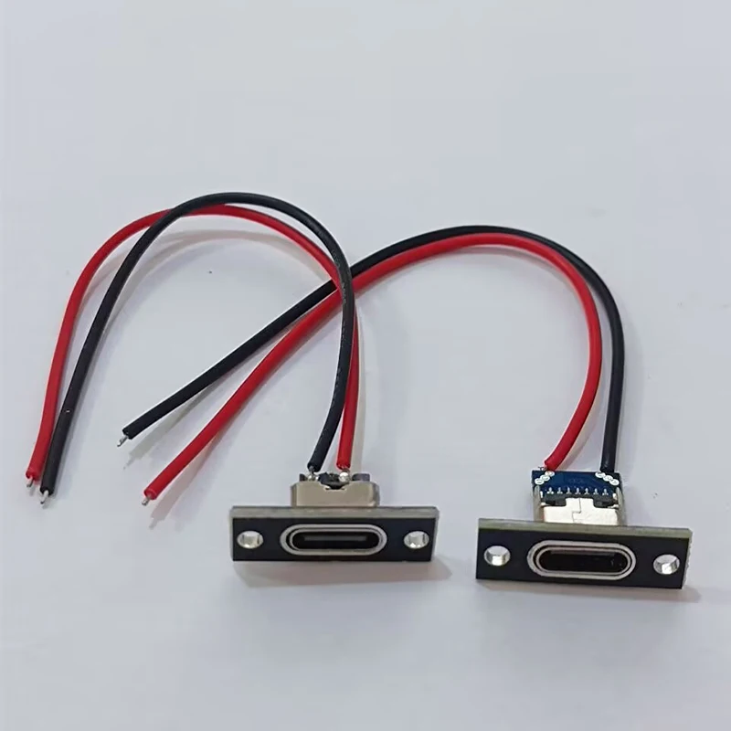 TYPE-C 2Pin Female Socket With Fixed Board Cable USB ConnectorC Port Small Electrical Appliance DIY Modification Charging Cable - view 3