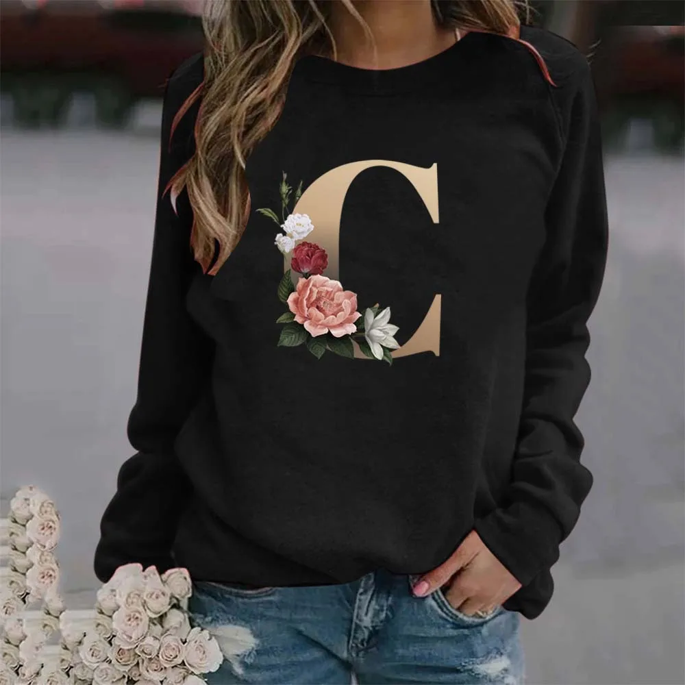 Estética feminina streetwear moletom 24 letras em inglês impresso em torno do pescoço hoodie para meninas casual confortável estilo de rua