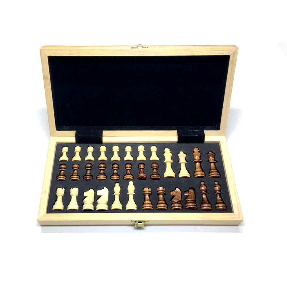 مجموعة شطرنج عالمية مغناطيسية خشبية قابلة للطي، لعبة شطرنج على الطاولة، مجموعة شطرنج للسفر للأطفال والكبار