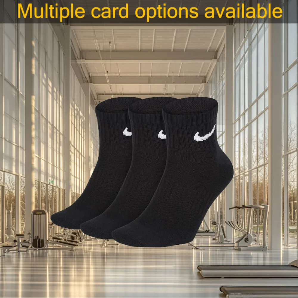 

Носки спортивные Nike унисекс, черные, в ассортименте, с амортизацией, удлиненные, SX7677-010