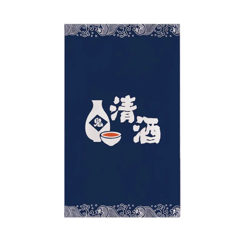 VIKAMA Traditional Noren Curtain Japanese Half Door Partition for Kitchen Sushi Restaurant Izakaya Home Interior Decor