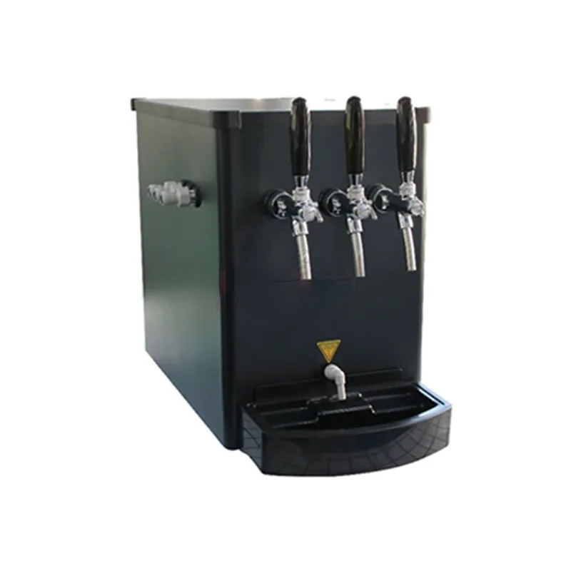 

Durable Draft Beer Keg Cooler Kegerator Machine Hot Selling Three Taps Countertop Beer Cooler