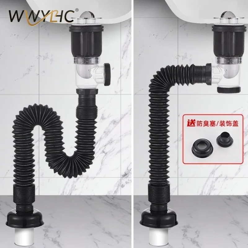 Suitable for A Complete Set of Universal Washbasins, Horizontal Wall Sewage Pipes, and Deodorizers in The Bathroom