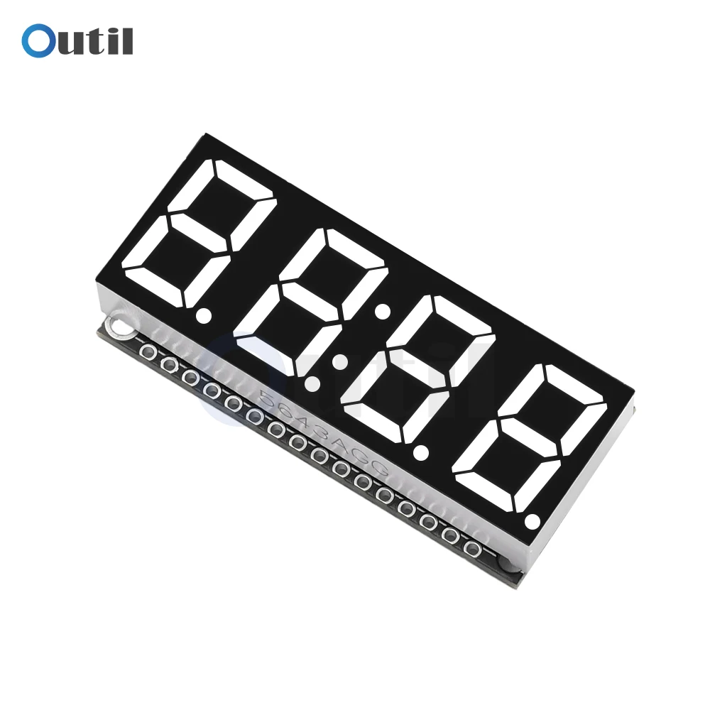 4-bit LED Display Module Clock Module HT16K33 Drives I2C 7-segment 14Pin 0.56-inch 4 bit Digital Display Board