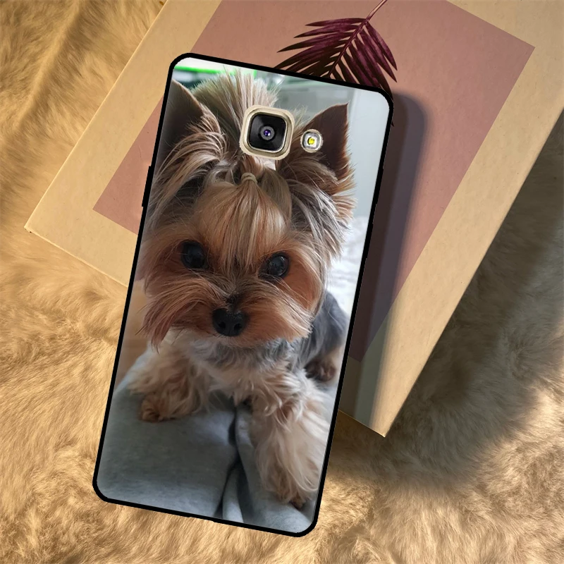 Yorkshire Terrier Dog Puppy สำหรับ Samsung Galaxy J3 J5 J7 2016 J1 A3 A5 2017 J4 J6 Plus A6 a8 A9 J8 2018ปกหลัง