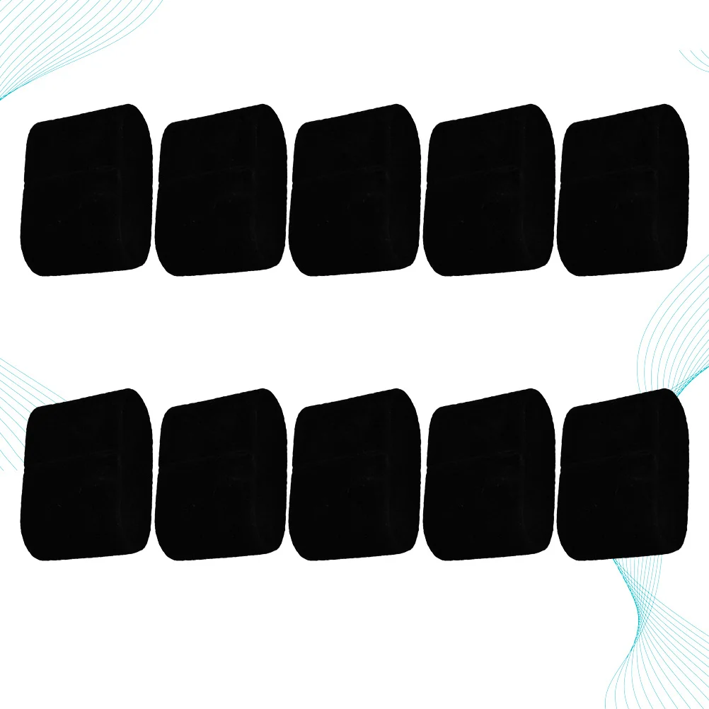 

10 шт., подушка для часов, черная байковая подставка для ювелирных изделий для браслета, органайзер-цепочка, держатель, стабильное решение для хранения