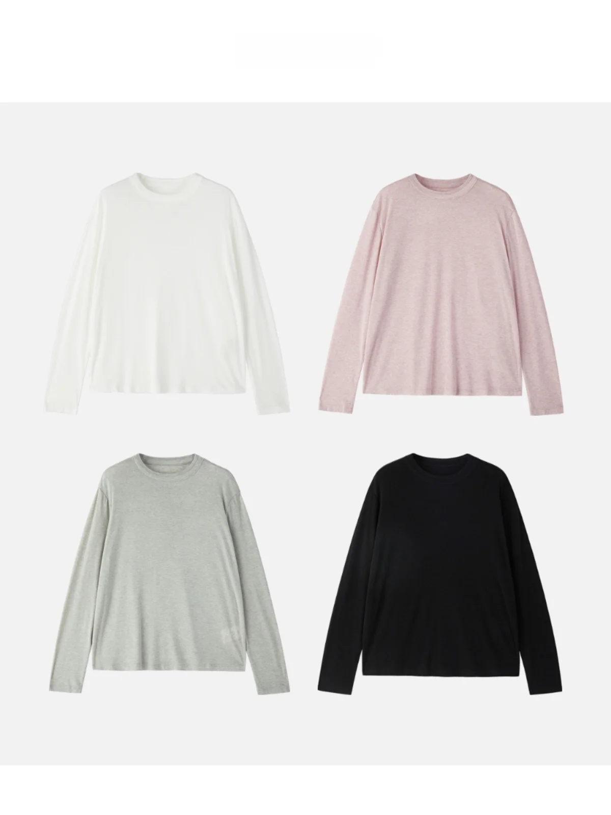 

JINGJING2024 New "Autumn Breeze Intention" Classic High-End Color Soft Lazy Versatile T-irt Women's Premium Faion
