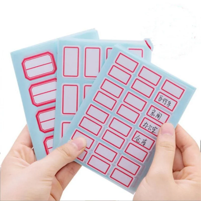 

Self Adhesive Sticky Label Writable Name Stickers Handmade DIY Blank Paper Category Paste Price Stickers 12SHEET/BAGS=96PCS