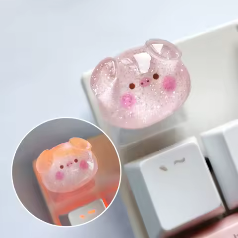 Lovely Keycap Cute Cartoon DIY Mechanical Keyboard Cap Custom Game Backlight Transparent Keycaps For Cherry MX Switch