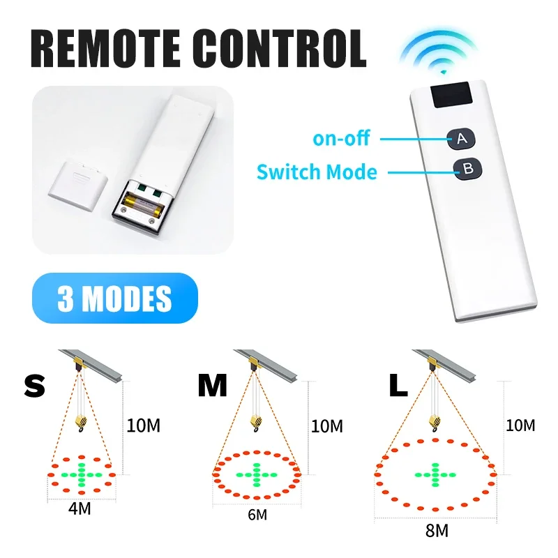 倉庫危険区域向け、歩行者衝突防止用自動形状変化フォークリフト天井クレーン接近安全警告灯