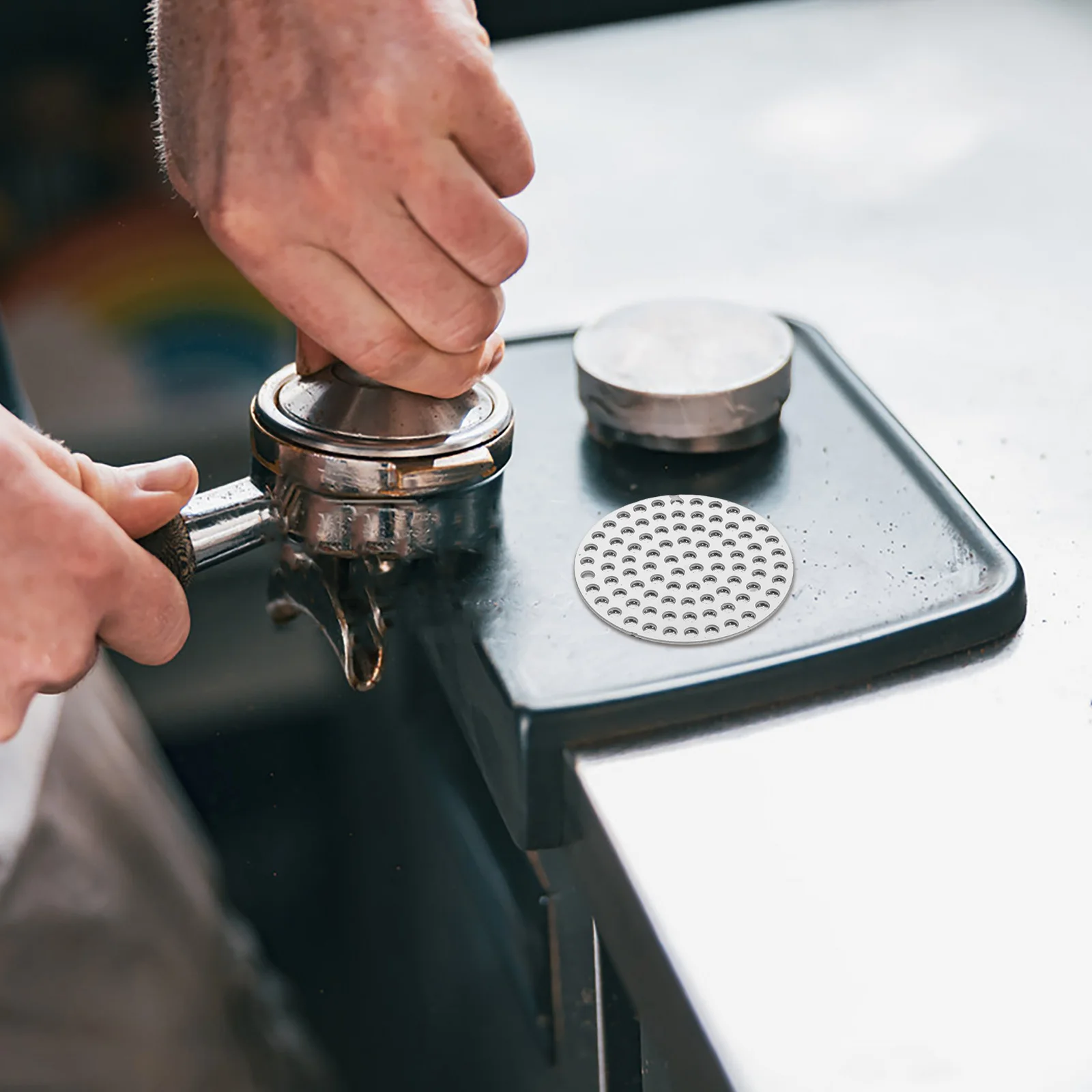 Coffee Filter Plate For Universal Coffee Makers Anti Splash Dual Layer Design Stovetop Espresso Machine Replacement Part