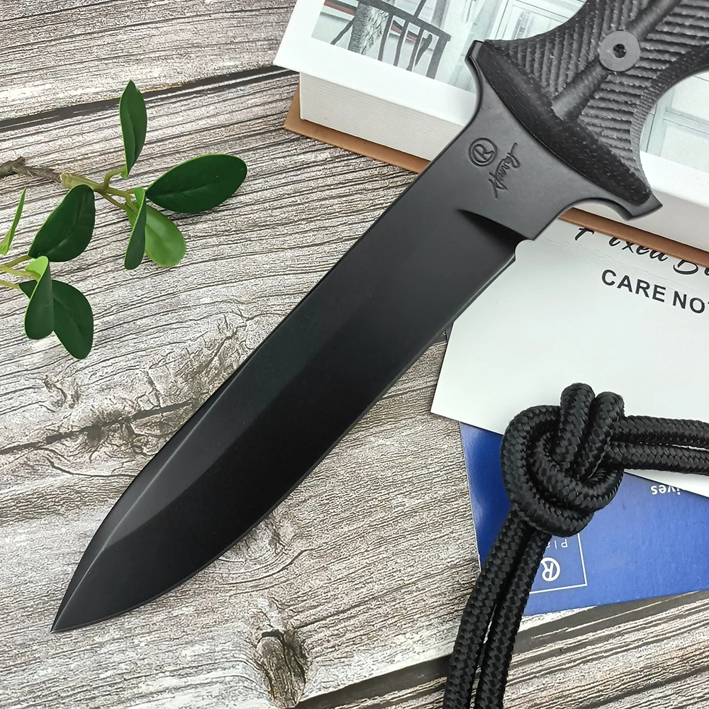 Chris Reeve - Green Beret D2 Steel Tactical Knife G10 Handle Self Defense Camping Hunting Fixed Blade Knife Men Collection Gift