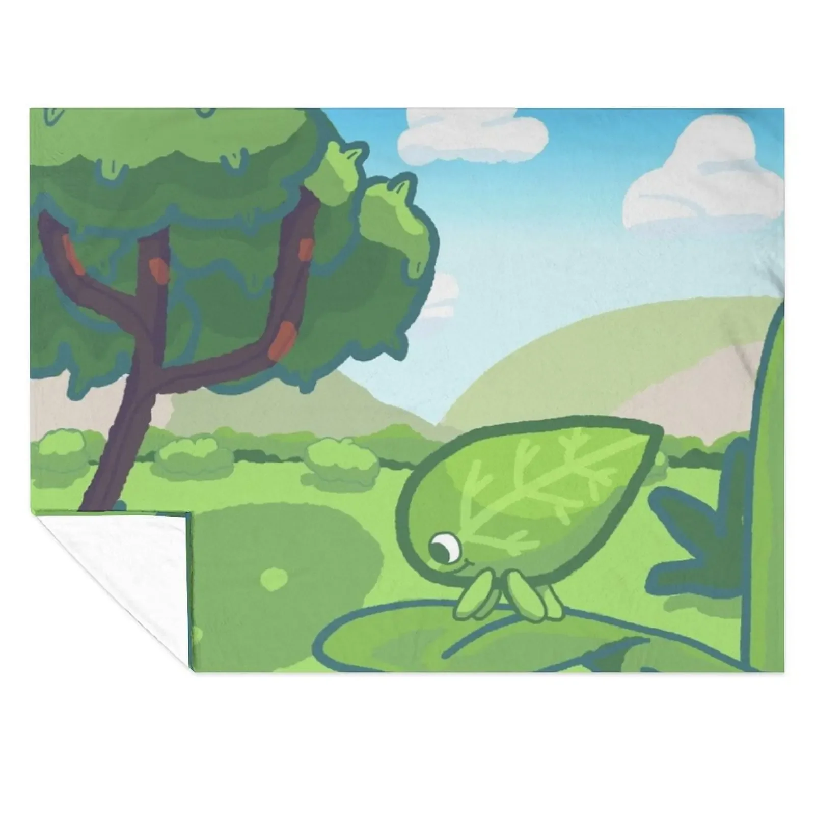 

Walking Leaf! Ding Jing! Throw Blanket Camping Plaid on the sofa Vintage Furrys Blankets