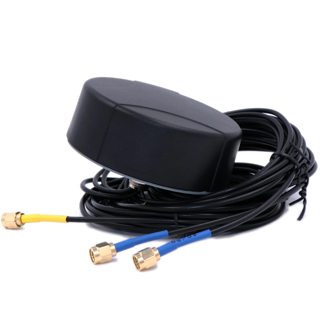 GSM LTE 5G MIMO Wi-ri 6 and GNSS vehicular direct screw mount multiband roor mount low prorile antenna