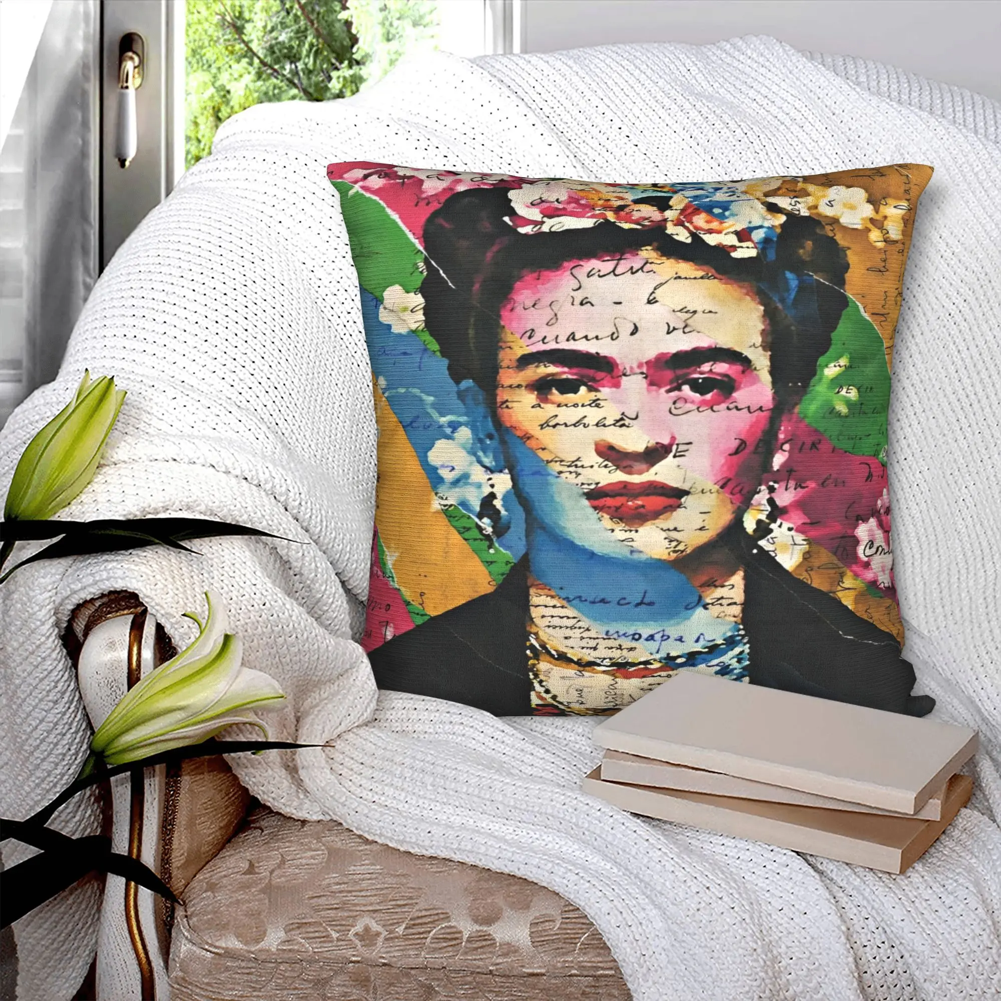

Frneh Kahloes Наволочки Аксессуары Печать Чехлы для подушек Наволочки Украшение дома Квадратные несколько размеров
