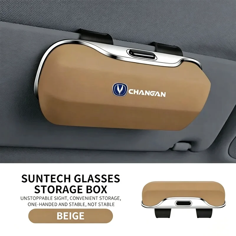 Sun‑Visor Sunglasses Holder Storage Clip For Changan CS75Plus UNI‑Z UNI‑V S07 Hunter Lamore Interior Organizer Gadgets