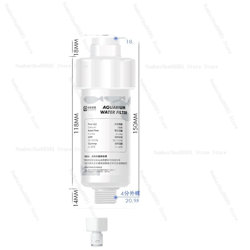 

Aquarium Dechlorinator Water Filter No Sun Water Needed Instant Tap Water Purifier for Fish Tank Planted Tank