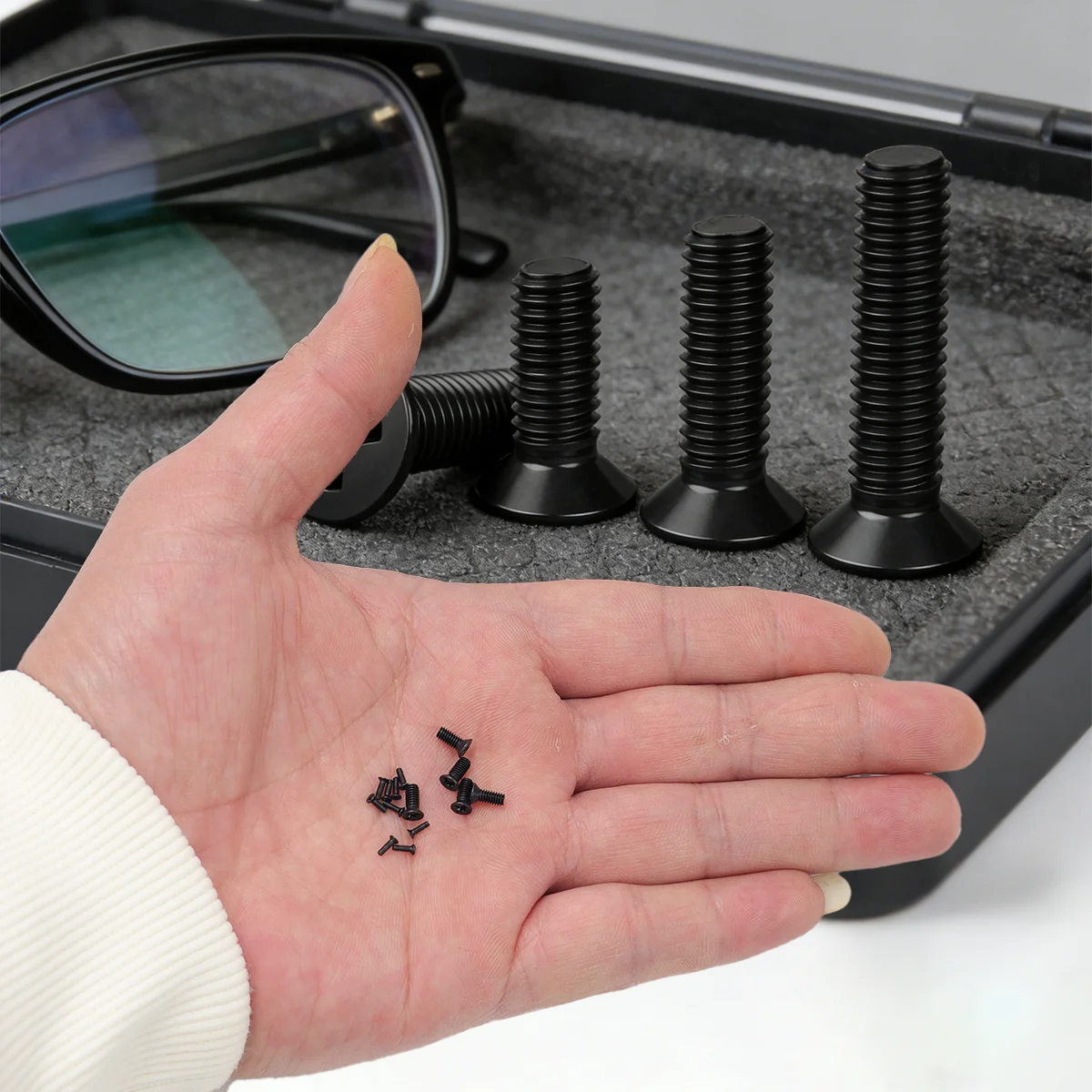 800 Stück Kleine Computerschrauben, PC- und Laptop-SSD-Festplatten-CPU-Kühlkörperschrauben, Miniatur-Brillenschrauben, Elektronik-Schraubensätze – Detail 14