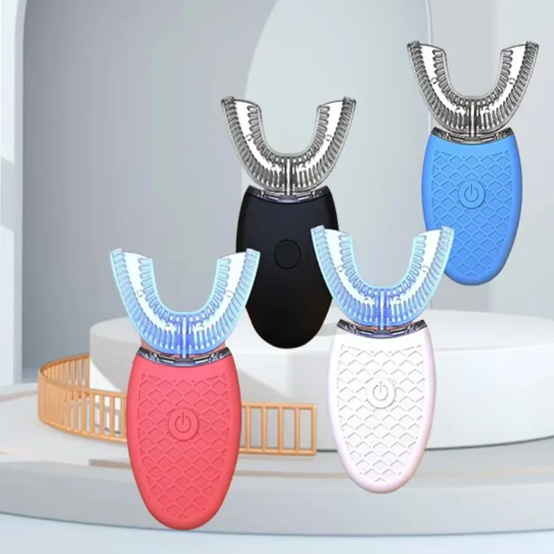 

Household electric cleaning toothbrush, smart oral care tool, U-shaped 360-degree ultrasonic automatic toothbrush