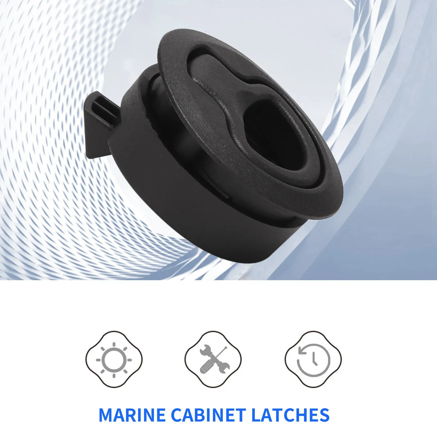 Slam Latch Hatch Round Pull Latch 1/2''Door Replace M1-63 RV Marine HOT